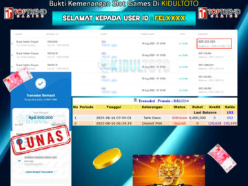 User FEL**** Menang Besar senilai Rp 6.000.000