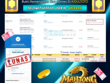 User KIN**** Menang Besar senilai Rp 50.000.000