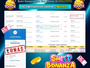 User TIM***** Menang Besar senilai Rp 55.000.000